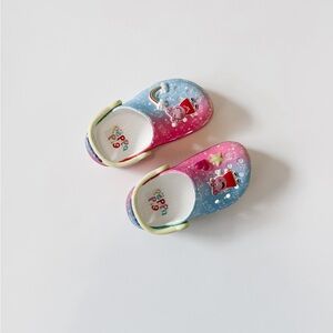 Crocs Peppa Pig Toddler Clogs Pink Blue Sandals Jibbitz Girls Shoes Summer
